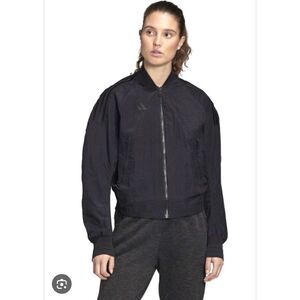 Adidas Women's VRCT Breathable Woven Mesh Lined Jacket‎ FK0975 Black Size Small
